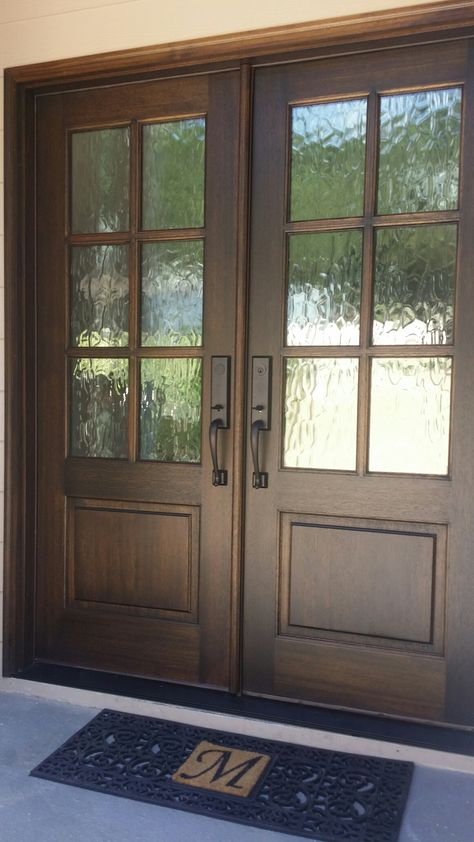 Exterior Side Doors, Flemish Glass Double Front Door, Flemish Glass Door, Flemish Glass Front Door, Wood Double Front Doors, Double Front Doors With Glass Panels, Textured Glass Door, Mahogany Front Door, Wood Front Entry Doors