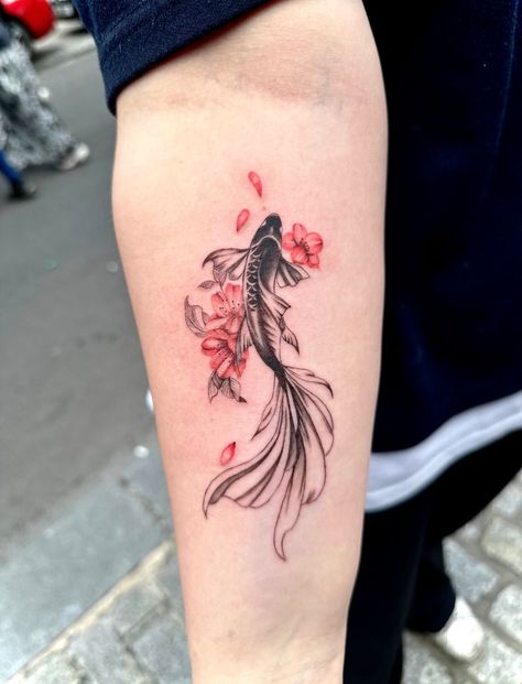 koi tattoo | Jul 31st 2023 | 1749259 Koi Fish Tattoo Forearm, Cherry Tattoos, Koi Tattoo, Koi Fish Tattoo, Carpe Koi, Forearm Tattoos, Koi Fish, Arm Tattoo, Fish Tattoos