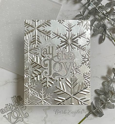 Christmas Cards With Snowflakes, Christmas Cards Handmade Elegant, Stampinup Cards Newest, Fancy Christmas Cards, Snowflake Christmas Cards, Luxury Christmas Cards, Die Cut Christmas Cards, Xmas Inspiration, White Christmas Card