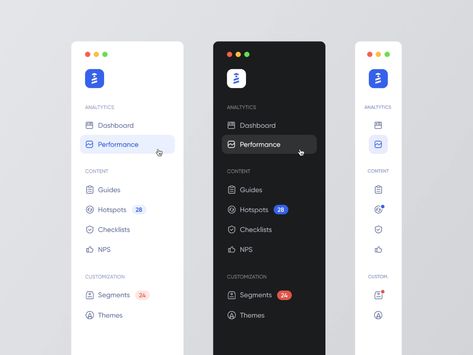 Sidebar Navigation by Omer Erdogan on Dribbble Web Design Sidebar, Bar Website Design, Sidebar Design, Bar Website, Ux Design Principles, Website Menu, Bar Image, Navigation Design, Style Web