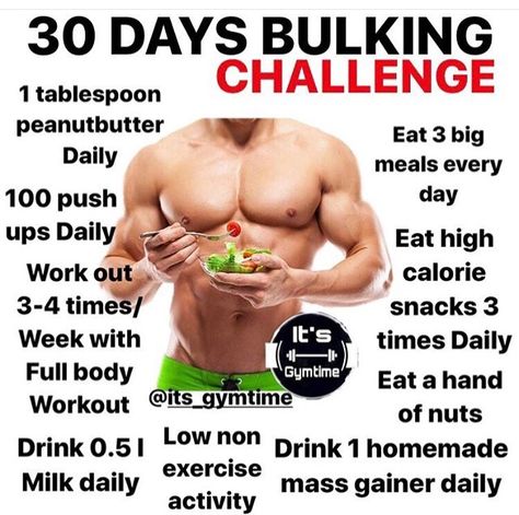 30 Days Bulking Challenge Eat Clean Snacks, Protein Workout, Ground Beef And Noodles, Challenge 30 Day, Clean Snacks, Workout Protein, Body Workout At Home, Planet Fitness, 30 Day Workout Challenge