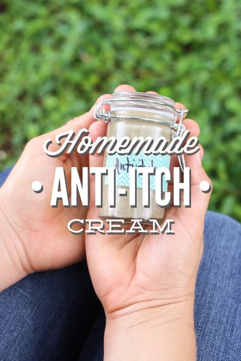 A simple and effective homemade anti-itch cream. This stuff works great on bug bites and plant sensitivities. No yucky ingredients. Anti Itch Cream, Anti Itch, Diy Remedies, Bug Bites, Homemade Remedies, Live Simply, Peppermint Essential Oil, Natural Home Remedies, Homemade Beauty Products