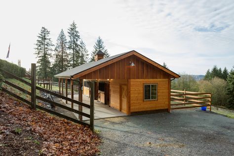 Ranch-style Shedrow Horse Barn | Barn Pros Shedrow Horse Barn, Shed Row Horse Barn, Porch Appeal, Dream Barn Stables, Small Horse Barns, Stall Fronts, Barn Stalls, Horse Barn Designs, Horse Arena