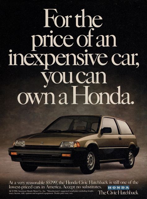 Survival Vehicle, Car Reference, Soichiro Honda, Brooklyn Dodgers, Automobile Advertising, Honda Civic Hatchback, Civic Hatchback, Honda Motors, Racing Posters