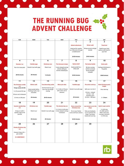 Advent Challenge, Reindeer Run, Running Challenge, Running Plan, The Run, Running Training, You Fitness, Advent, Running