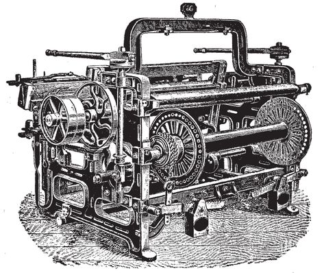 Edmund Cartwright invented the power loom in 1785. The power loom was a steam-powered, mechanically operated version of a regular loom. It was an invention that combined threads to make cloth. Industrial Revolution Inventions, Industrial Revolution Lessons, Cc Cycle 2, Steampunk Festival, Fashion Timeline, Industrial Age, States Of Matter, Homeschool Inspiration, The Industrial Revolution