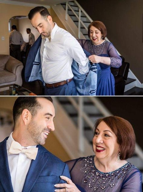 Groom First Look With Mom, Mother Of The Groom Pictures Photo Ideas, Mother Of The Groom And Groom Photos, Mother Of Groom Photos, Wedding Picture Ideas Groom, Mother Groom Photos, Groom And Mom Pictures Photo Ideas, Groom And Family Photos, Mother Of Groom Pictures