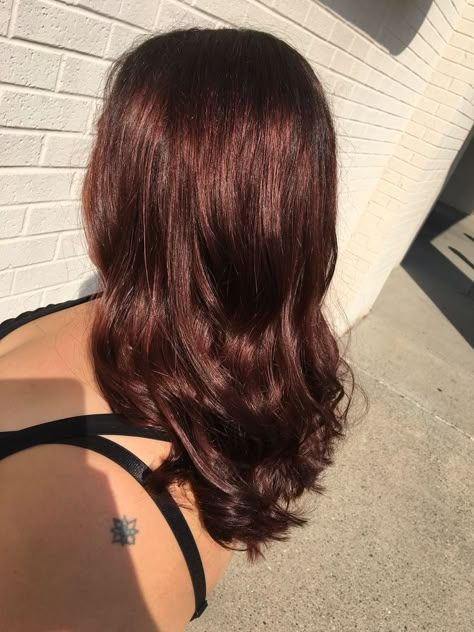 Brown And Reddish Hair, Reddish Burgundy Hair, Brown Hair Over Red Dye, Light Raspberry Brown Hair, Brownish Redish Hair Color, Red Brownish Hair Color, Brown Red Hair Aesthetic, Brownish Reddish Hair Color, Brownish Red Hair Balayage