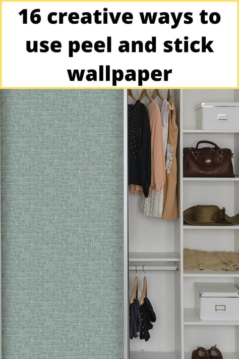 Wardrobe doors can be the picture of perfection with a quick application of peel and stick wallpaper. Peel And Stick Wallpaper On Closet Doors, Peel And Stick Closet Door, Wardrobe Wallpaper Ideas, Peel And Stick Wallpaper Closet Doors, Wallpaper Sliding Closet Doors, Wallpaper On Wardrobe Doors, Wallpaper Wardrobe Doors, Wallpaper Closet Doors, Wardrobe Wallpaper