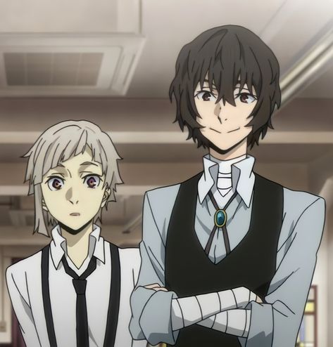 Atsushi And Dazai, Dazai And Atsushi, Soukoku Manga, Manga Dazai, Good Anime Series, Anime Friendship, Osamu Dazai, Bungou Stray Dogs Characters, Dog Icon