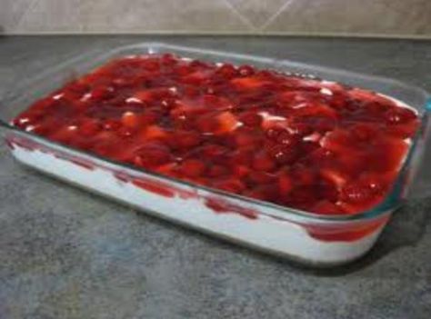 Cherries In The Snow Recipe, Diy Deserts, Cherries In The Snow, Peanut Butter Frosting Recipe, Snow Recipe, Strawberry Icebox Cake, Fruit Desserts Easy, Box Cakes, Icebox Cake Recipes