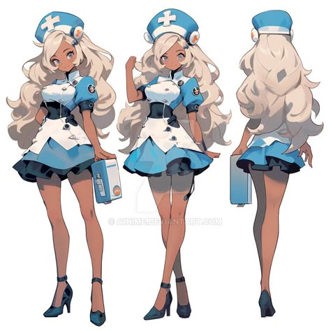 Character Reference Sheet Poses, Adoptable Clothes, Nurse Character Design, Star Suit, Anime Battle, Adoptable Outfit, Free Ocs, Adoptable Oc, Nurse Outfit