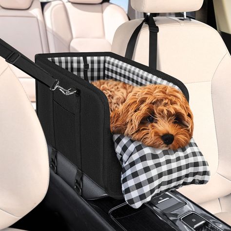 SlowTon Console Dog Car Seat - Portable Dogs Armrest Booster Seat for Small Dog, Anti-Collapse Pet Car Seat with Soft Cushion Safety Belt, Support Pet Up to 11lbs (Black) : Amazon.ca: Pet Supplies Puppy Car Seat, Black Desktop, Dog Car Seat, Dog Seat, Pet Car Seat, Small Animal Supplies, Dog Car Seats, Dog Safety, Pet Car