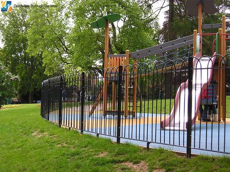 Playground Fence, Safe Playground, School Forms, Metal Railings, School Playground, Church Of England, School Play, Aluminum Fence, Playground Design