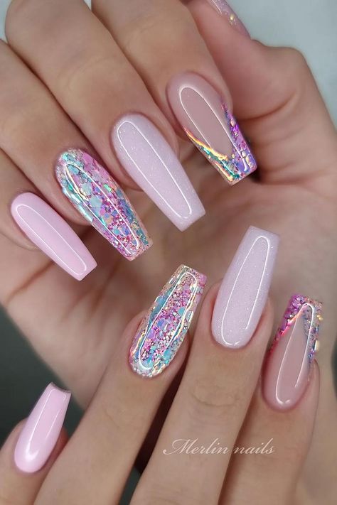 Trendy Ballerina Nails, Classy Manicure, Periwinkle Nails, Natural Nail Shapes, Ballerina Nails Designs, Sophisticated Manicure, Encapsulated Nails, Summer Nail Ideas, 2024 Nails