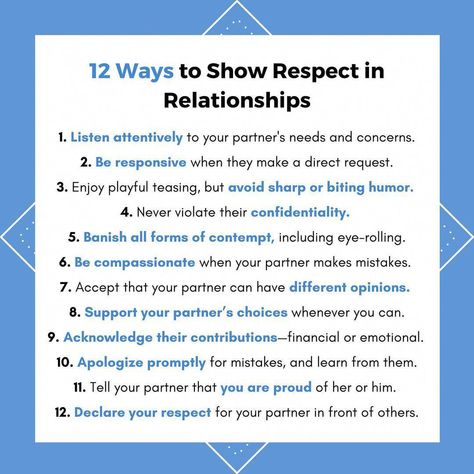 Ways To Show Respect, Respect In Relationships, Great Relationship, Show Respect, Relationship Lessons, Relationship Therapy, Relationship Psychology, Healthy Relationship Tips, Healthy Marriage