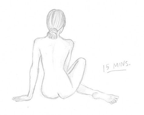 Sitting Woman Sketch, Women Sitting Poses Drawing Back, Girl Siting Art, Woman Sitting On Floor Drawing, Seated Woman Reference, Person Sitting From Behind Reference, Woman From The Back Drawing, Siting Pose Female Drawing, Sitting Back View Reference