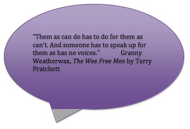 “Them as can do has to do for them as can't. And someone has to speak up for them as has no voices.”		Granny Weatherwax, The Wee Free Men by Terry Pratchett Granny Weatherwax Quotes, Terry Pratchett Witches, Small Gods Terry Pratchett, Terry Pratchett Quote Witches, Granny Quotes, Terry Pratchett Discworld Art, Terry Pratchett Quote, Terry Pratchett Books, Terry Pratchett Discworld