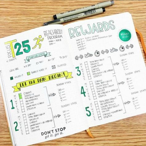 I love these 10 fitness bullet journal layout ideas! They're all so cute and motivating, but number 10 is my FAVE. See them all and get inpsired by clicking through! #bulleltjournal #bujo #bujojunkie #bulletjournallove #bulletjournaling #bujoinspire #motivation #fitnessmotivation #fitnessgoals Bullet Journal Guide, Spiritually Healthy, Training Journal, Journal Guide, Bullet Journal Work, How To Bullet Journal, Organization Bullet Journal, Tracker Fitness, Fitness Trackers