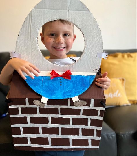 Humpty Dumpty Costume, Nursery Rhyme Costume, Easy Costume, Humpty Dumpty, Easy Costumes, Nursery Rhyme, Diy Costumes, Nursery Rhymes, Cardboard Box