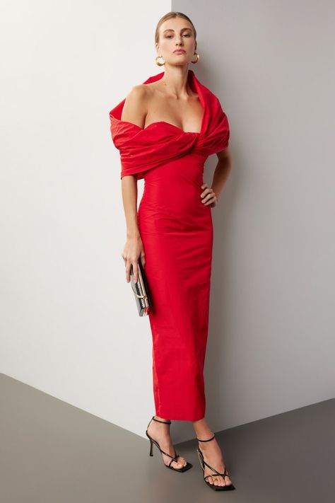 View All | Rent the Runway Red Wedding Guest Dress, Rosie Assoulin Dress, Hollywood Glam Dress, Old Hollywood Dress, Old Hollywood Wedding, Sew Dress, Gala Outfit, Hollywood Dress, Hollywood Wedding