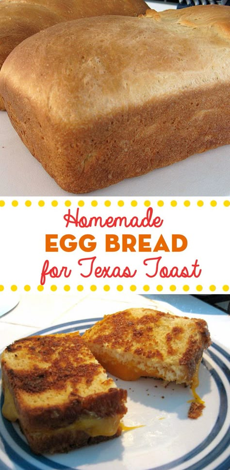 Homemade Egg Bread for Texas Toast | Fresh from the... French Toast Ideas, Texas Toast Bread, Toast Butter, Butter Ideas, Toast Ideas, French Bread French Toast, Homemade French Bread, Egg Bread, French Bread Recipe