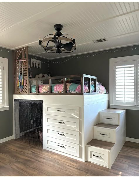 Beds With Space Underneath, Beds On Shelves, Raised Bed With Bookshelves, Loft Bed With Nook, Bed With Den Underneath, Bed With Bookshelf Underneath, Loft Bed With Hidden Room, Bed With Reading Nook Underneath, Queen Loft Bed With Closet Underneath