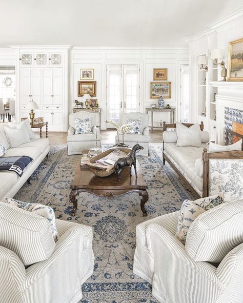 The Fox Group The Fox Group Living Room, Fox Group Living Room, The Fox Group, White Family Rooms, Lady Lair, Fox Group, Traditional Ideas, Custom Home Plans, Timeless Interiors