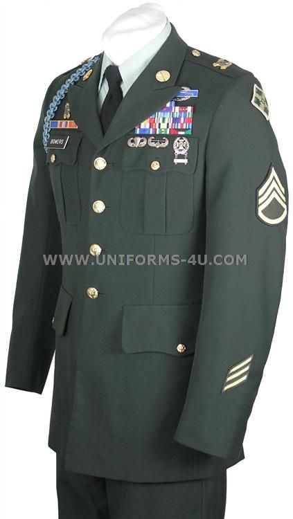 army dress uniform | US Army Class A Enlisted Green Uniform Us Army Dress Uniform, Mens Fall Coats, Us Marines Uniform, United States Army Uniform, Us Army Uniform, Army Dress Uniform, Army Service Uniform, Armadura Ninja, Green Uniform