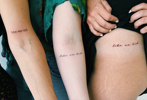 The Maine Tattoo Band, The Maine Tattoo, The Maine Band, Maine Tattoo, Mars Tattoo, Tattoo Band, Tattoo Script, Band Tattoo, Fine Line Tattoos