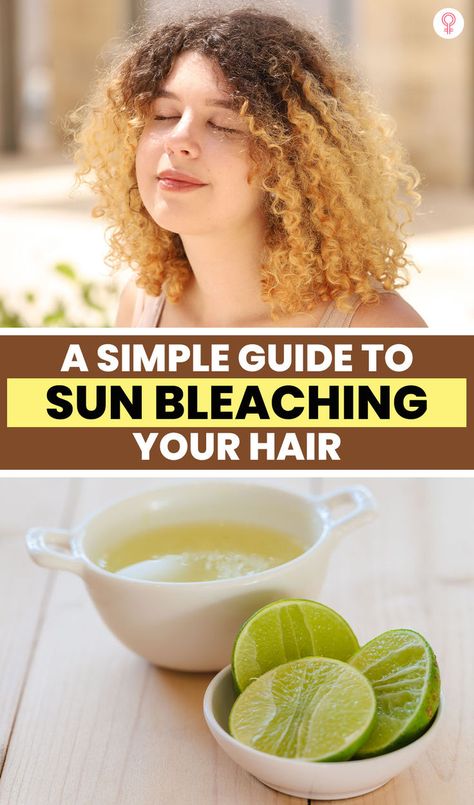 If you are tired of chemical hair dyes, sun bleaching your hair is a great way to bring out the lighter tone in them. It is a natural, effortless process that requires no professional assistance. Instead, you can achieve a beautiful highlight by using sun rays. Sun Bleached Hair, Bleaching Hair, Highlight Hair, Bleaching Your Hair, Stronger Hair, Hair Dyes, Dos And Don'ts, Diy Remedies, Natural Diy