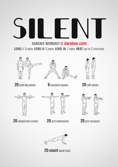 Silent Workout, Dorm Workout, Darebee Workout, Quiet Workout, Trening Sztuk Walki, Beginner Workout At Home, Home Exercise Program, Home Exercise Routines, Beginner Workout