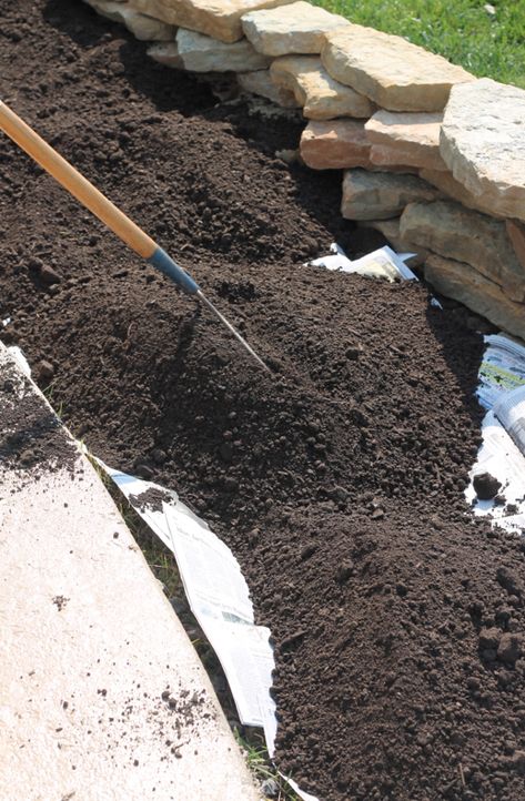 Screen Shot 2015-05-19 at 3.39.08 PM Rocks In Flower Bed Landscaping, Stone Flower Bed In Front Of House, Large Flower Bed Ideas Front Yards, Landscaping With Rocks Flower Beds, Killing Weeds In Lawn, Backyard Landscaping With Rocks, Rock Beds Around House, Garden Area Ideas, Landscape Stones