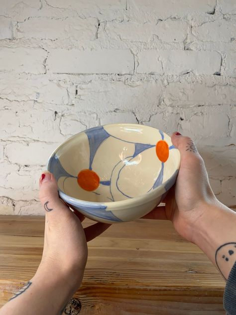 Ceramic Soup Bowl, Pottery Painting Pasta Bowl, Cereal Bowl Pottery Painting, Ceramic Pottery Bowl, Underglaze Bowl, Ceramic Art Bowl, Pottery Bowl Designs, Ceramic Bowl Designs, Ceramic Bowl Painting