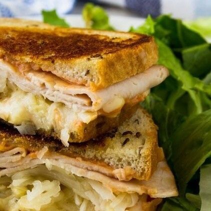 Griddled Rachel Sandwiches Recipe With Turkey, Rachel Sandwich, Cheese Game, Extra Sharp Cheddar, Deli Turkey, Family Lunch, Small Microwave, Sliced Turkey, Rye Bread