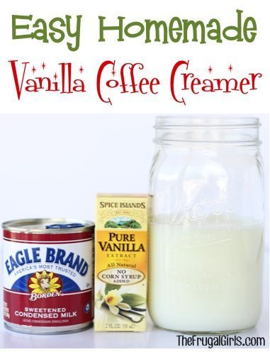 Homemade Vanilla Coffee Creamer, Homemade Coffee Creamer Recipe, Diy Coffee Creamer, French Vanilla Creamer, Vanilla Coffee Creamer, Homemade Coffee Creamer, Coffee Creamer Recipe, French Vanilla Coffee, Creamer Recipe