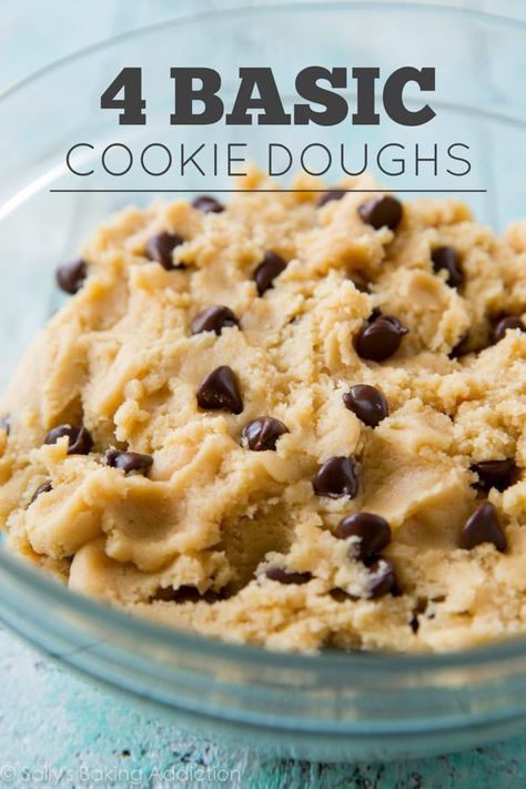 Soft Chewy Chocolate Chip Cookies, Basic Chocolate Chip Cookies, Egg Free Cookies, Sallys Baking, Best Oatmeal Cookies, Basic Cookies, Chocolate Cookie Dough, Sally's Baking, Baking Basics