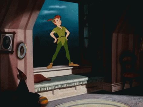 Peter Pan Disney GIF - PeterPan Disney - Discover & Share GIFs Disney Inspired Makeup, Peter Pans, Peter Pan Disney, Peter Pan And Tinkerbell, Fan Theories, Disney Gif, Film Disney, Snow White And The Seven Dwarfs, Disneyland Park