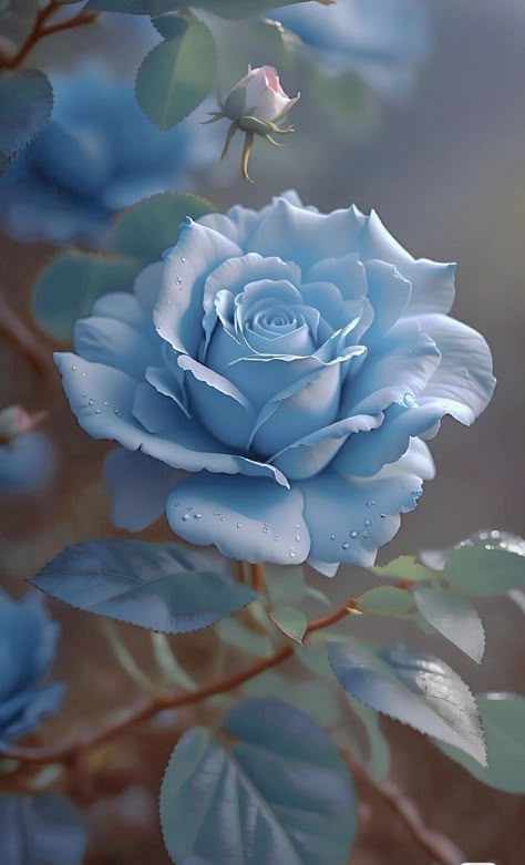 Fleurs Art Nouveau, Blue Roses Wallpaper, Light Blue Roses, Rose Flower Pictures, Beautiful Flowers Photos, Lovely Flowers Wallpaper, Unusual Flowers, Rare Flowers, Flower Background Wallpaper