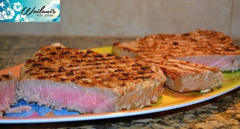 Ahi Tuna — Wailani's Marlin Recipes, Ground Bison Recipes, Recipe Using Ricotta, Fish Dishes Recipes, Pulled Pork Leftover Recipes, Whole Fish Recipes, Tuna Steak Recipes, Poptart Recipe, Grilled Halibut