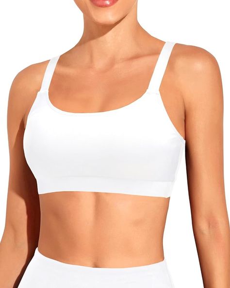 Amazon.com: Tempt Me Women Blue Green Sports Bra Bikini Tops Scoop Neck Bathing Suits Top Padded Swim Crop Tops Only XL : Clothing, Shoes & Jewelry Crop Swim Top, Sport Bikinis, White Sports Bra, Bathing Suit Top, Women Sports, Beach Volleyball, Beach Wears, Shoes Jewelry, Bathing Suits