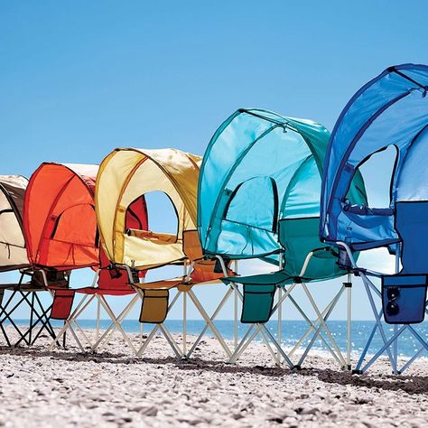 Summer has arrived. It's time to lean back and soak up the sun in an affordable (but still very cute) beach chair. Want a beach chair with a canopy? We found it, or rather three of the best beach chairs with canopies under $100. How about a zero gravity beach chair? Chair With Canopy, Best Beach Chair, Best Beach Reads, Beach Chair With Canopy, Camp Chair, Folding Beach Chair, Beach Lounge, Indoor Outdoor Furniture, Beach Tent