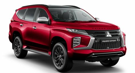 The Mitsubishi Pajero Sport is sold exclusively with a 2.4-liter turbo'd four-cylinder diesel Mobil Pajero, Mitsubishi Pajero Sport, Mitsubishi Cars, Montero Sport, Pajero Sport, Tire Pressure Monitoring System, Mitsubishi Pajero, Concept Car, Cama Box