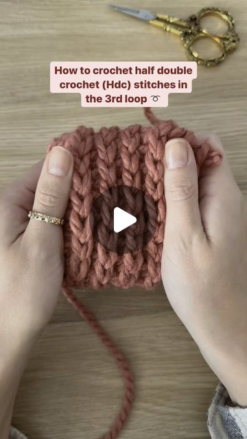 Rachel✌🏼Crochet on Instagram: "Have you ever crocheted your Hdc Sts in the 3rd loop? If you already know the Hdc stitch then you can easily learn this! It’s easy to do and makes such a pretty texture and defined stitches! 🤩 Be sure to save this tutorial later for a quick reference! 🤗
Yarn is @lionbrandyarn Wool Ease Thick and Quick!

#crochet_pattern #crochetersoftheworld #crochetstitch #crochetstitches #crochettutorials #lionbrand #lionbrandyarn #crochet #crochetgoodness #crochetaddicted #crochetersofinstagram #crochetpattern #crochetdesign #crochetdesigner #yarnaddiction #crochetallthethings #crochetwip #crochetlove #freecrochetpattern #crochettutorial #crochetallday #crochetgeek #yarnaddict #crocheting #crochetinspo #crocheters #crochetersofig #beginnercrochet" 3rd Loop Crochet, Hdc Crochet Tutorial, Thick Crochet Stitch, Crochet Thick Yarn, Wool Ease Thick And Quick, Hdc Crochet, Crochet Washcloth Pattern, Crochet Geek, Washcloth Pattern