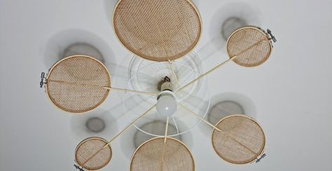 Fabriquer+une+suspension+fleur+en+toile+de+jute+ Dream Catcher, Home Decor, Home Décor