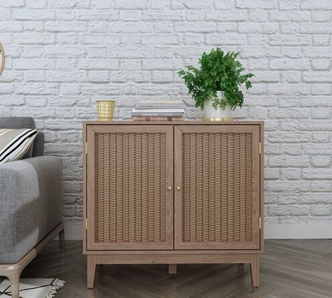 Brambly Cottage Eastin 84.2 Cm Wide Sideboard | Wayfair.co.uk Stylish Sideboards, Rattan Sideboard, Wide Sideboard, Small Sideboard, Side Board, Large Sideboard, Wooden Sideboard, Stylish Storage Solutions, Sideboard Furniture