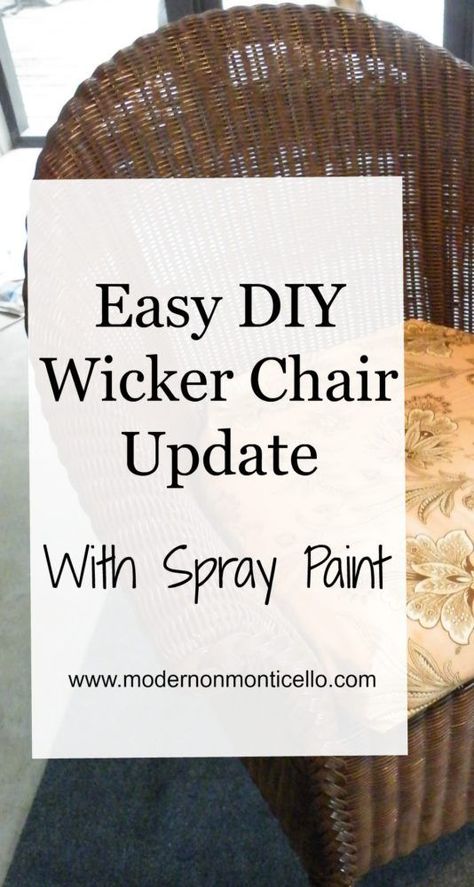 Wicker Chair made over with paint Painted Wicker Chairs Ideas, Wicker Chair Makeover, Spray Paint Wicker, Wicker Furniture Makeover, Painting Wicker Furniture, Best Spray Paint, Old Wicker, Outdoor Wicker Chairs, Spray Paint Colors