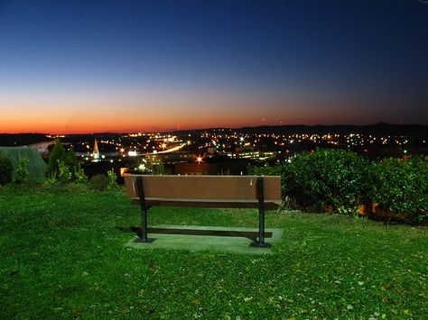 Sunset: Quincy Park over Parkersburg, WV...my hometown  My hometown also....,  you see all of Pkb West Virginia History, Parkersburg Wv, Country Roads Take Me Home, Virginia Homes, Ohio River, Be Cool, Take Me Home, Street Light, Amazing Places