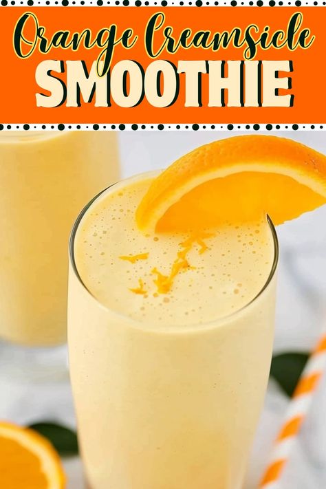 Try this orange creamsicle smoothie for a bright, refreshing treat! Made with bananas, oranges, and orange juice, it's creamy and delicious. Orangesicle Smoothie, Orange Dreamsicle Smoothie, Orange Creamsicle Smoothie, Homemade Orange Juice, Monkey Breads, Orange Juice Smoothie, Orange Juice Recipes, Orange Smoothie Recipes, Bullet Recipes