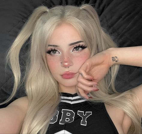 Egirl Makeup Ideas, Egirl Makeup Looks, Makeup Egirl, Makeup Kawaii, E Girl Makeup, Egirl Makeup, Egirl Aesthetic, Alt Makeup, Kawaii Makeup